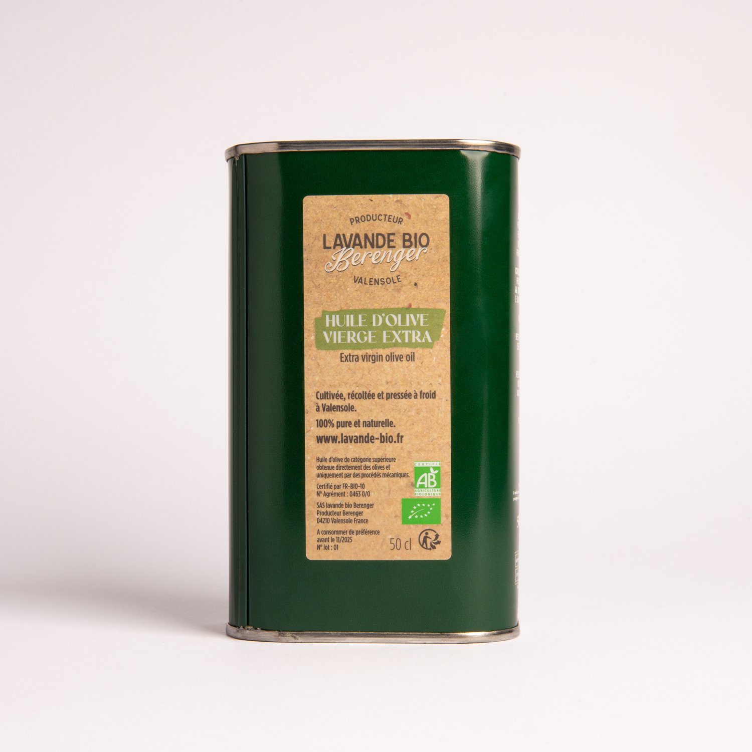 Extra virgin olive oil 50 cl bottle 1 Huile d'olive vierge extra bio 50 cl